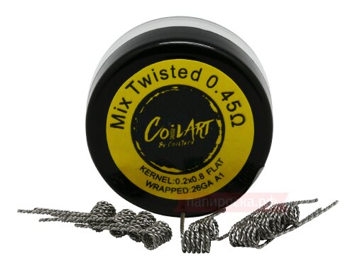 Mix Twisted CoilART 0.45Ом - готовые спирали (10 шт) - фото 2