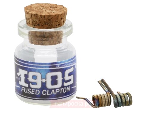 Fused Clapton - 1905 (2x0,5мм + 0,1мм, сталь/нихром) - готовые спирали (2шт) - фото 2