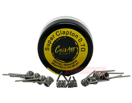 Super Clapton CoilART 0.7Ом - готовые спирали (10 шт) - фото 2