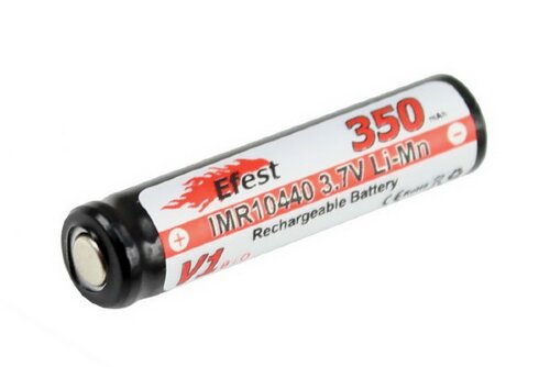 Аккумулятор Efest IMR 10440 для электронной сигареты Joye eCab (350mAh)