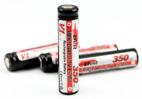 Аккумулятор Efest IMR 10440 для электронной сигареты Joye eCab (350mAh) - фото 2