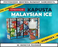 Заряд вкусовой бодрости: Kapusta Malaysian ICE в Папироска РФ !