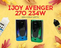 Управляй голосом, управляй яркостью: два новых цвета IJOY Avenger 270 в Папироска РФ !