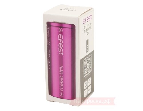 Efest 26650 (4200mAh, 50А) - высокотоковый аккумулятор - фото 3