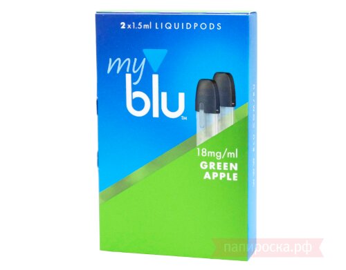 MyBlu Green Apple - картриджи (2шт)
