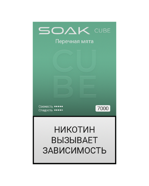 SOAK CUBE Black (7000) -  Перечная мята