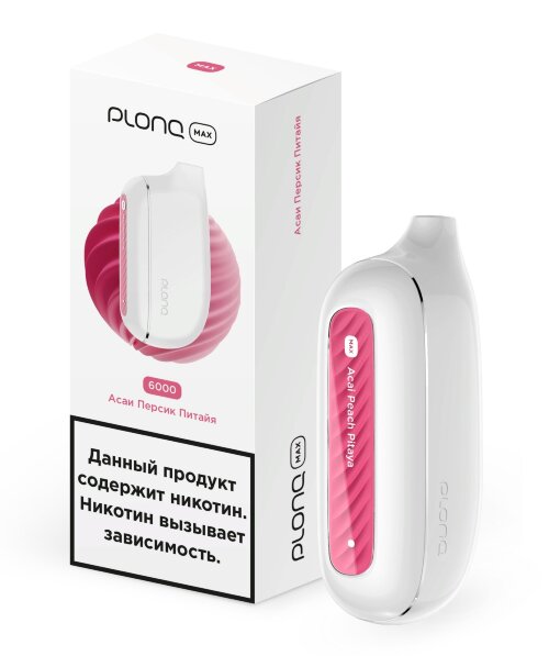 PLONQ Max (6000) -  Питайя-Персик-Асаи