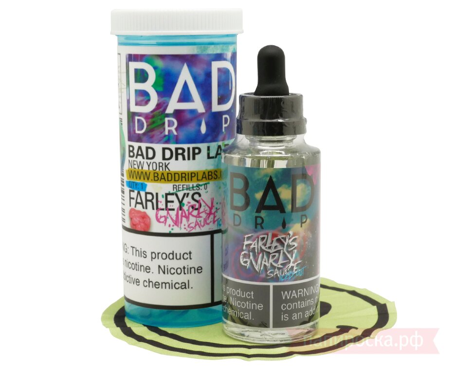 God Nectar Bad Drip Labs Farley's Gnarly Sauce Vape Juice Review - Apvs F:  Strawberry