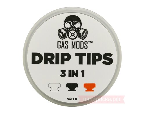 GAS MODS 3 in 1 510 Drip Tips - набор дрип-типов  - фото 3