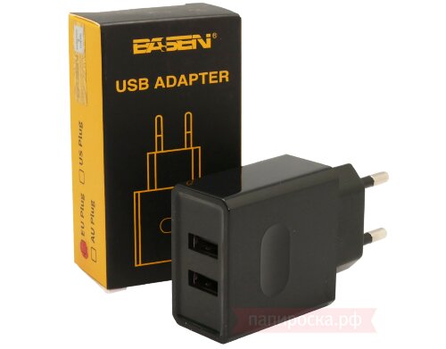 Basen TWIN - cетевой адаптер USB (2А) - фото 2