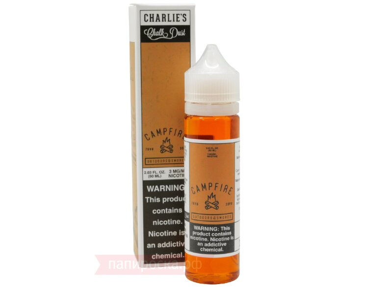 campfire vape juice Charlies Chalk Dust Campfire 50ml main image 1