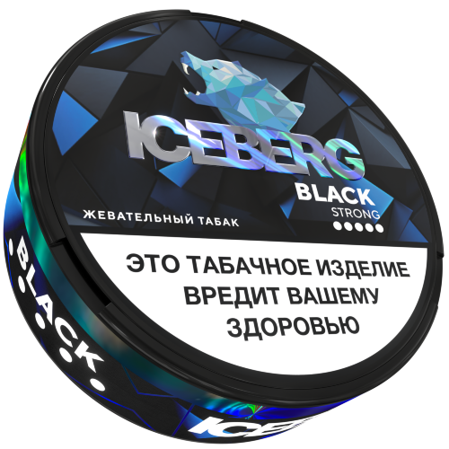 Жевательный табак Iceberg Slim Strong - Black