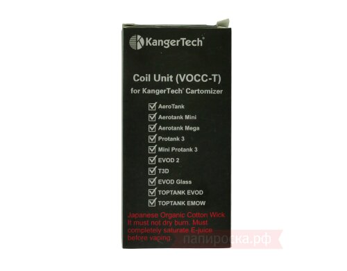 KangerTech CLOCC (CLTANK) Ni200- сменные испарители (5 шт) - фото 5