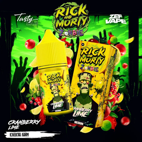 Rick and Morty Zombie 30мл - Клюква Лайм