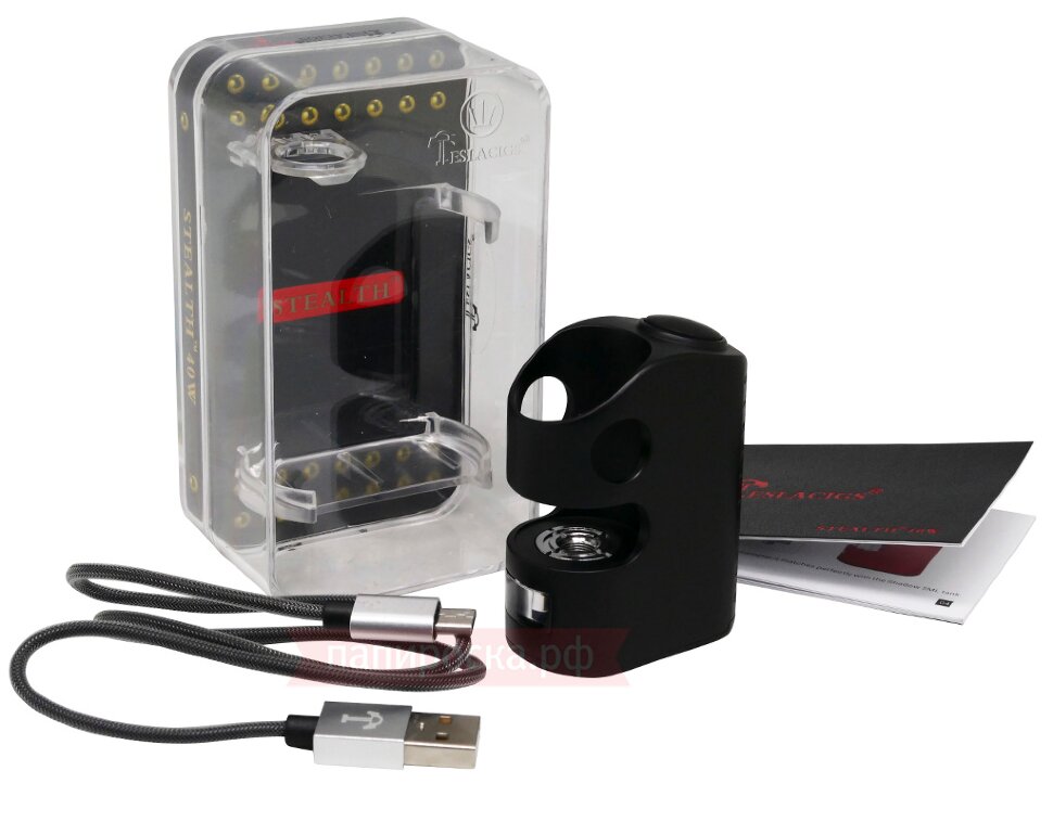 tesla stealth 40w box mod Tesla Stealth Mini 45W Starter Kit | Ultra Compact Stealth Mini Mod &  Shadow Tank main image 1