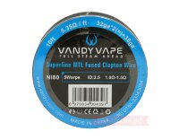 Vandy Vape Superfine MTL Fused Clapton ( Nichrome, 32ga x 2(=)+38ga ) - проволока (3 метра)