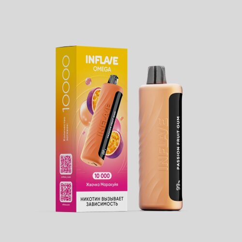 INFLAVE OMEGA (10000) -  Жвачка Маракуйя