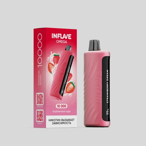 Одноразовый ЭСДН INFLAVE OMEGA (10000) - С ароматом Клубничное чудо
