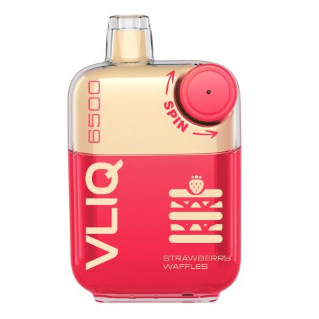 Одноразовый ЭСДН VLIQ Q SPIN (6500) - С ароматом Клубничные Вафли