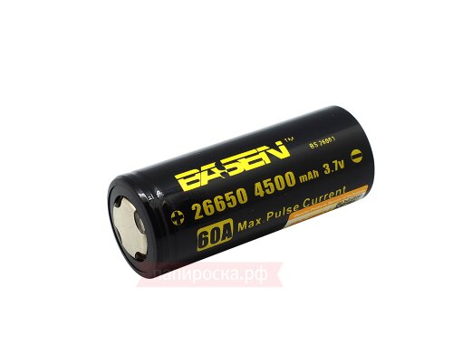 Basen 26650 (4500mAh, 60A - 40A) - высокотоковый аккумулятор - фото 2