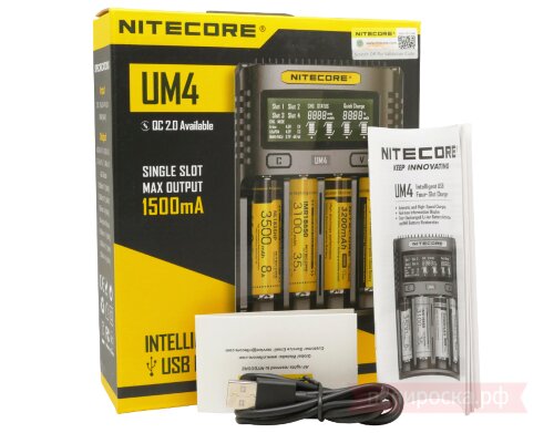 Nitecore UM4 - универсальное зарядное устройство - фото 3