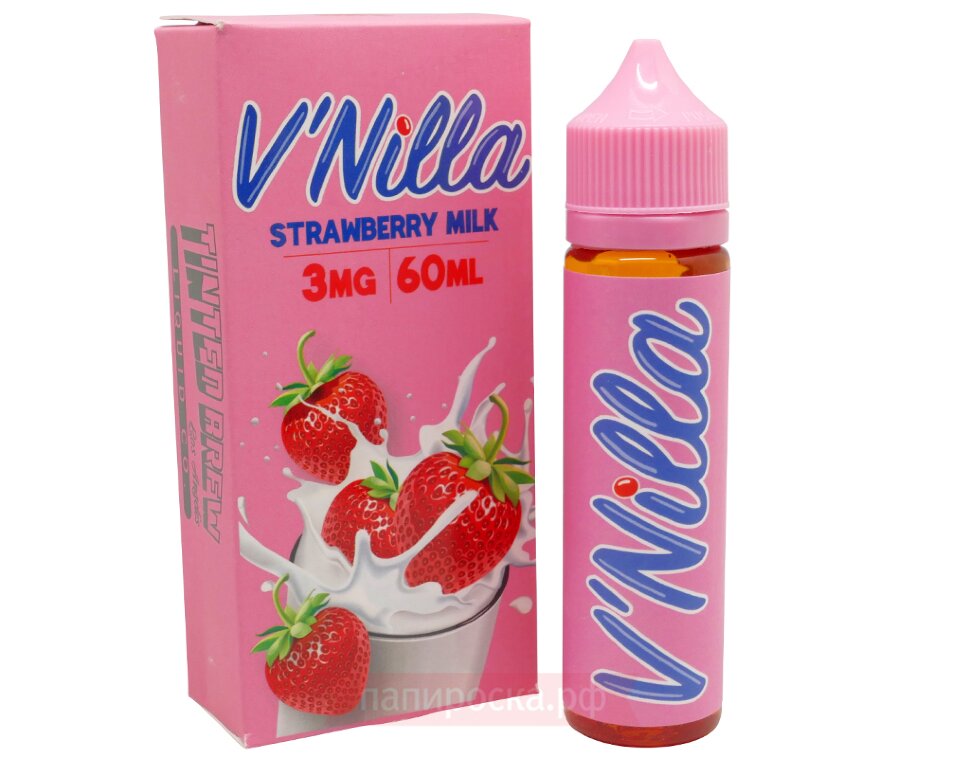 Strawberry Milk - V'Nilla - Фото 1. Распродажа электронных сигарет. 