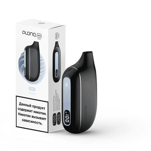 Одноразовый ЭСДН PLONQ Max Smart (8000) - С ароматом Чистый