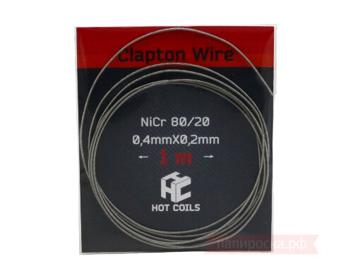 Clapton - HOT COILS (0.4x0.2 мм, нихром) - 1 метр - фото 2