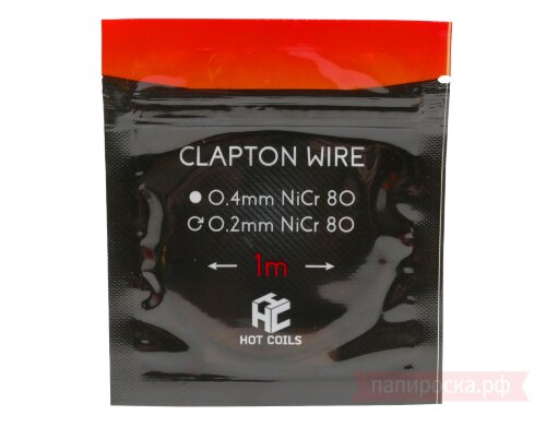Clapton - HOT COILS (0.4x0.2 мм, нихром) - 1 метр