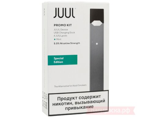 JUUL - набор с картриджами (Mint x4) - фото 2