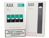 JUUL - набор с картриджами (Mint x4)