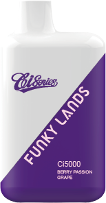 Одноразовый ЭСДН Funky Lands (5000) - С ароматом Ягоды Маракуйя Виноград