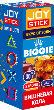 Жидкость для ЭСДН JoyStick Biggie 30мл - С ароматом Вишневая Кола