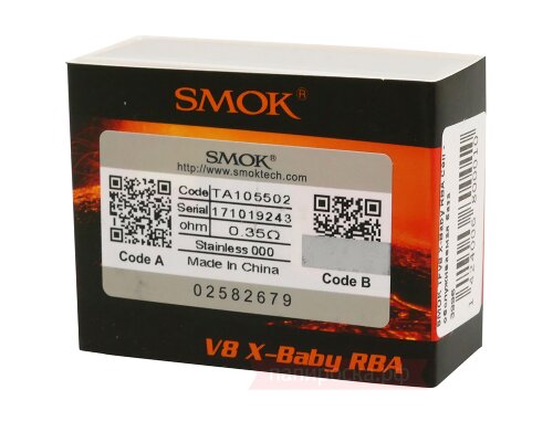 SMOK TFV8 X-Baby RBA Coil - обслуживаемая база - фото 3