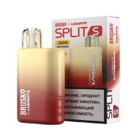 Одноразовый ЭСДН Brusko SPLIT S (1200) - С ароматом Клубника