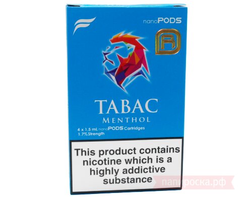 Tabac Menthol - Nanostix Nanopods NEW картриджи (4 шт)