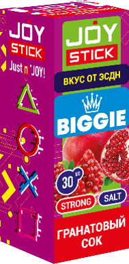 Жидкость для ЭСДН JoyStick Biggie 30мл - С ароматом Гранатовый Сок