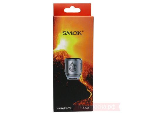 SMOK V8 Baby-T6 Sextuple Core - сменные испарители  - фото 3