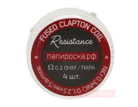 Fused Clapton - Resistance (0,3мм + 0,1мм, нихром) - готовые спирали (4шт)
