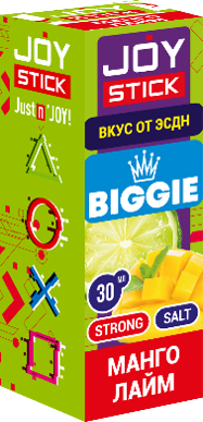 Жидкость для ЭСДН JoyStick Biggie 30мл - С ароматом Манго Лайм