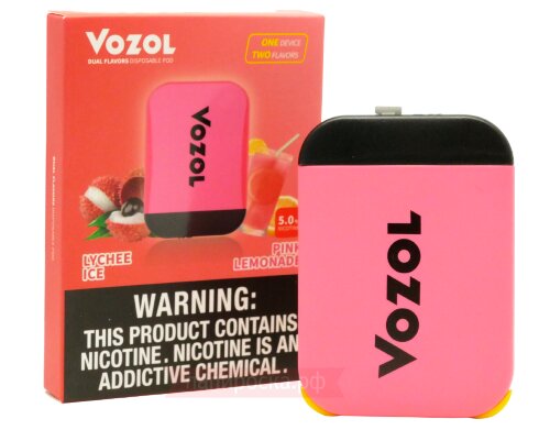 VOZOL D2 - Pink Lemonade + Lychee Ice