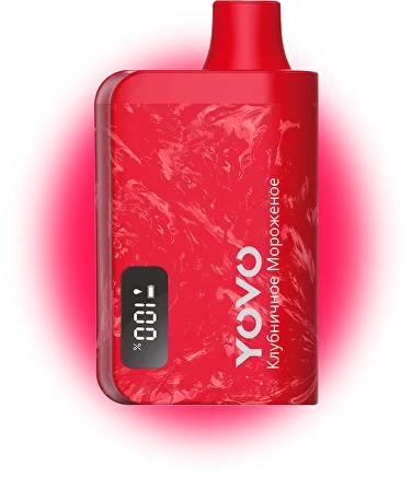 Одноразовый ЭСДН YOVO (7000) - С ароматом Клубничное Мороженое