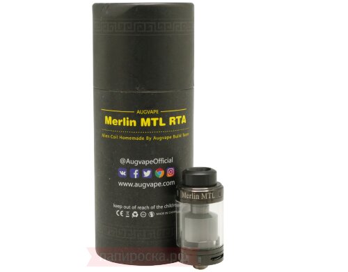 Augvape Merlin MTL RTA - обслуживаемый атомайзер - фото 2