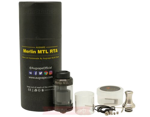 Augvape Merlin MTL RTA - обслуживаемый атомайзер - фото 3