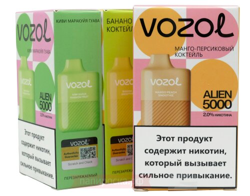 VOZOL Alien 5000 - Банановый коктейль - фото 2