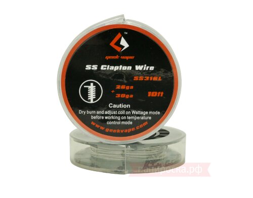 GeekVape Clapton SS316 Tape Wire (26GA + 30GA) - 3 метра